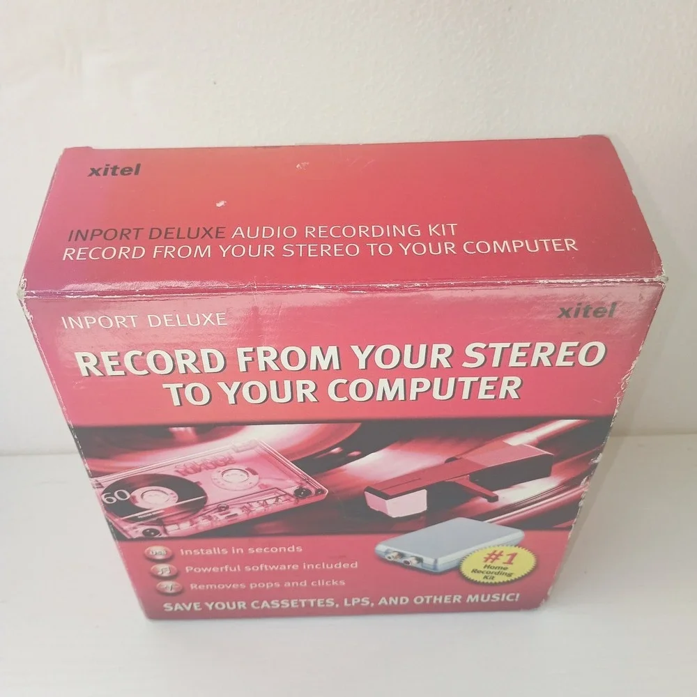 Xitel | Inport Deluxe | Stereo To PC Recording Kit |‎ Complete Set NEW